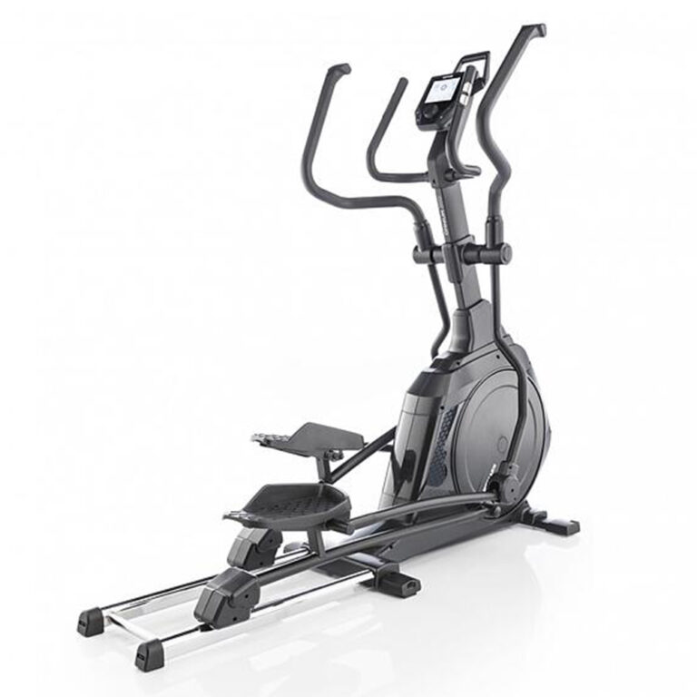 Elipsinis dviratis KETTLER OMNIUM 300 yra elegantiškas ir ergonomiškas elipsinis treniruoklis su juodais ir pilkais komponentais. Jame yra viršutinės kūno dalies judesių rankenos, pedalai ir skaitmeninis ekranas, sumontuotas ant vairo, skirtas stebėti treniruotes.
